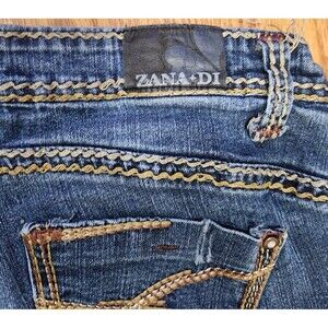 Vintage Di Jeans Bootcut Embroidered Cotton Blend Denim Women's Sz. 18W